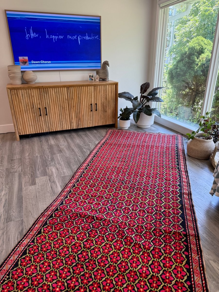 Kaukasischer Karabagh Läufer | 124 x 457 cm
