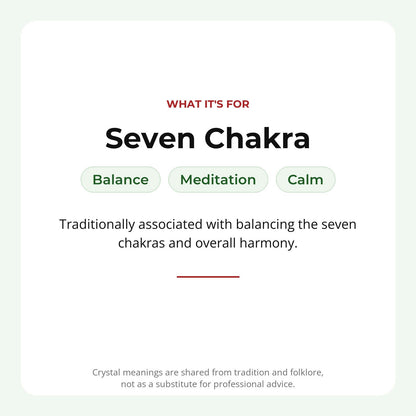 Chakra Stones Round Bracelet - 8mm