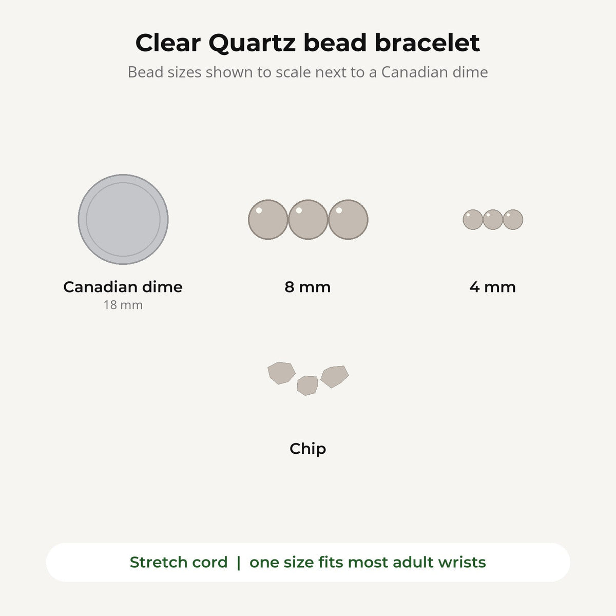 Clear Quartz Bead Bracelet