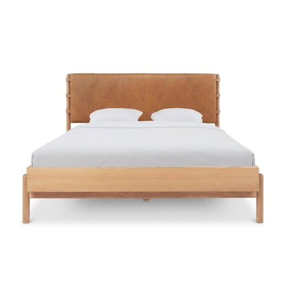 Colin Top-Grain Leather Bed