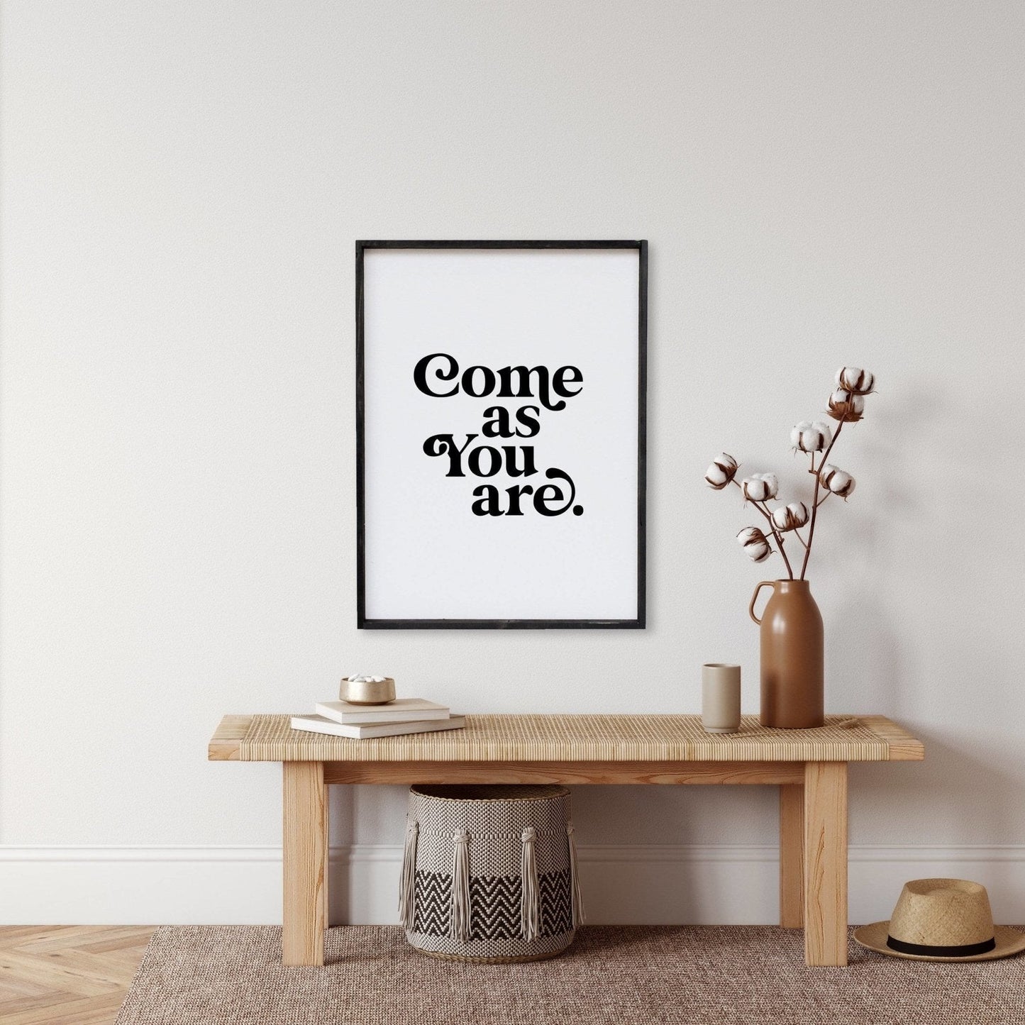 Come As You Are Wood Sign - AURABAGS SHOP
