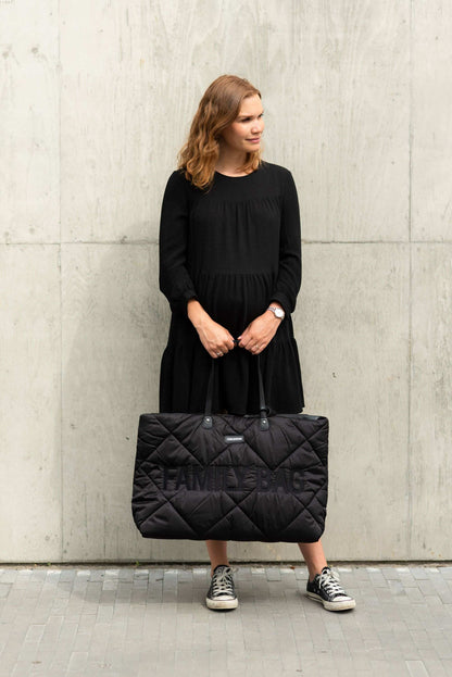 Cloud Comfort Puffer Family Bag - Black