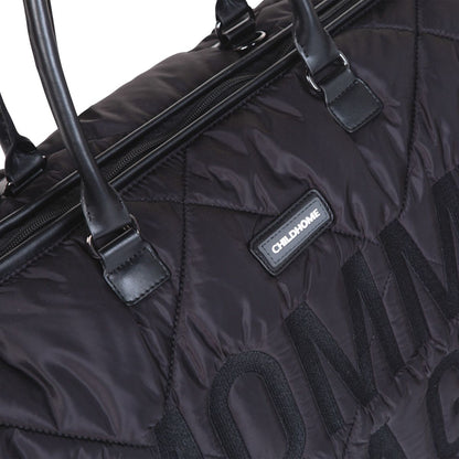Cloud Comfort Puffer Mommy Bag - Black
