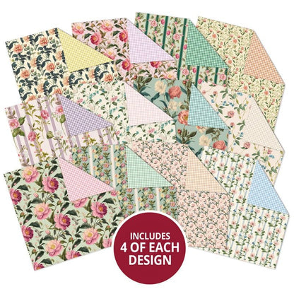 Country Wallpaper & Gingham Table Cloth Duo Design Paper Pad