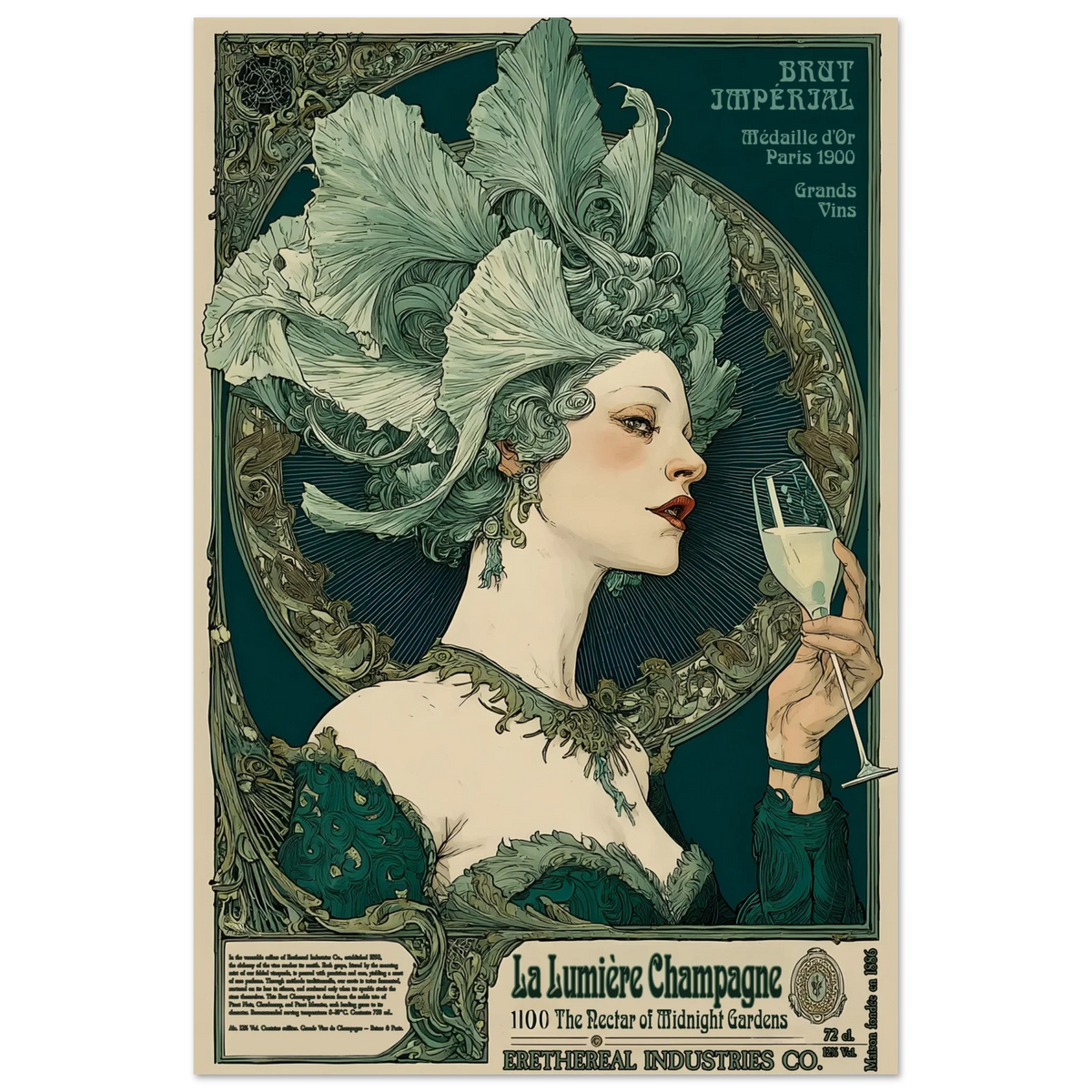 La Lumière Champagne - Poster & Framed Print
