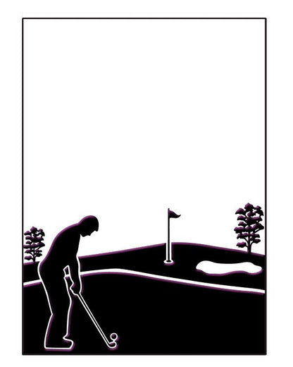 Embossing Folder - Golfing Day Size 5 x 7