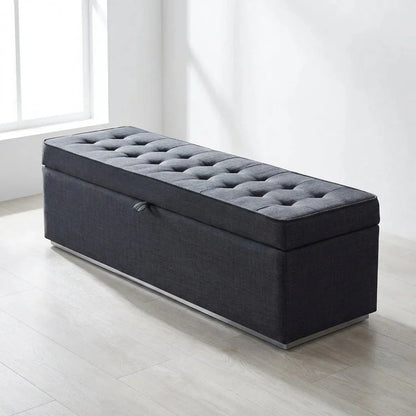 Edmonton Contemporary Graphite Tufted Bed