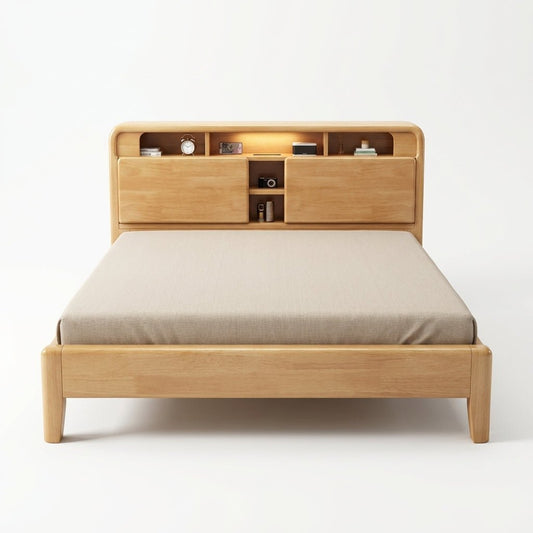 Ellie Crafted Solid Wood Smart Storage Bed