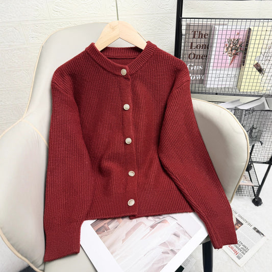 Women’s Slim-Fit Fashion Sweater – Stylish Short Casual Knit Top for Fall & Winter