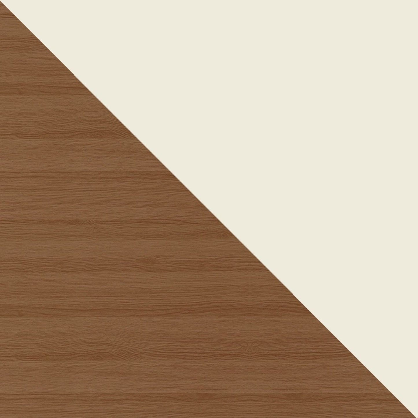 Eureka Modern 53.14" TV-Schrank mit 4 Einlegeböden - Cremeweiß Glänzend/Ahorn Creme