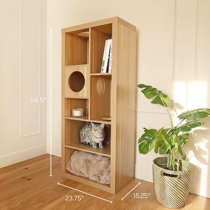 cliff jr.- cat tree bookshelf