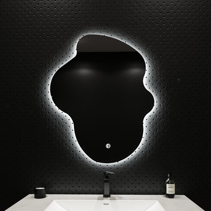 Flow Backlit LED Bathroom Mirror, Wave Sensor