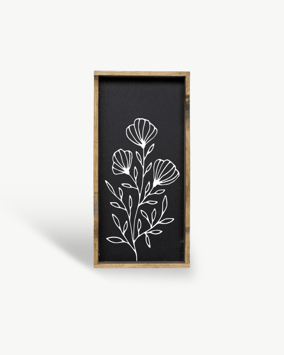 Flower Bouquet Wood Sign - AURABAGS SHOP