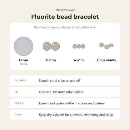 Fluorite Bead Bracelet