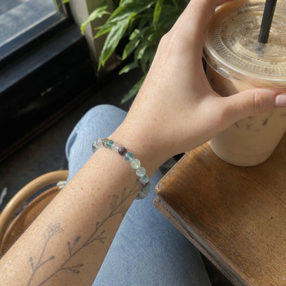 Fluorite Bead Bracelet