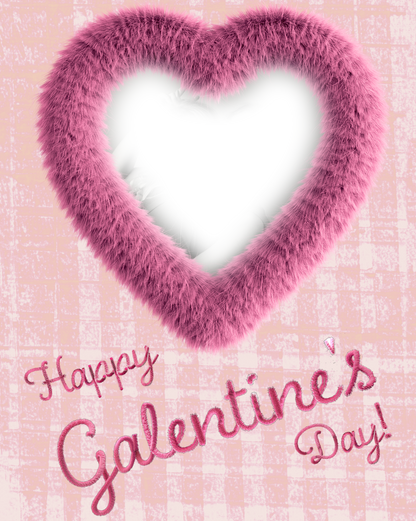 Galentines Day Collage Canvas Photo Love Heart 16" x 20" Custom Canvas Print