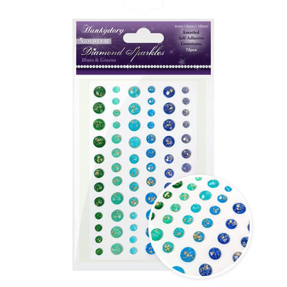 Diamond Sparkles Gemstones - Gold Leaf