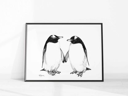 Gentoo Penguins - Print