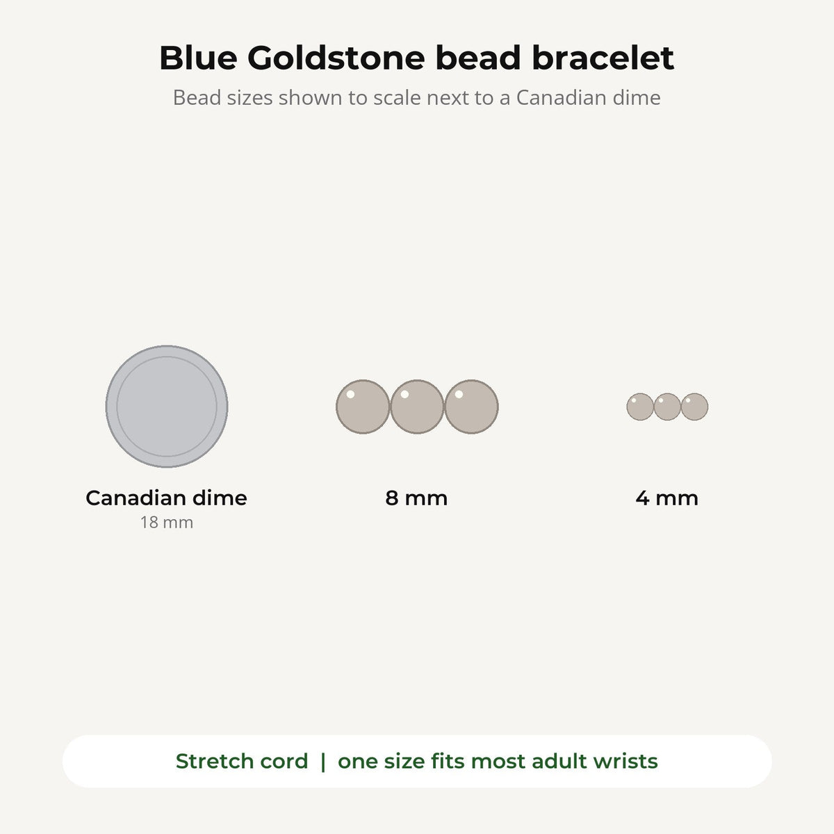 Goldstone Blue Round Bracelet (Synthetic)
