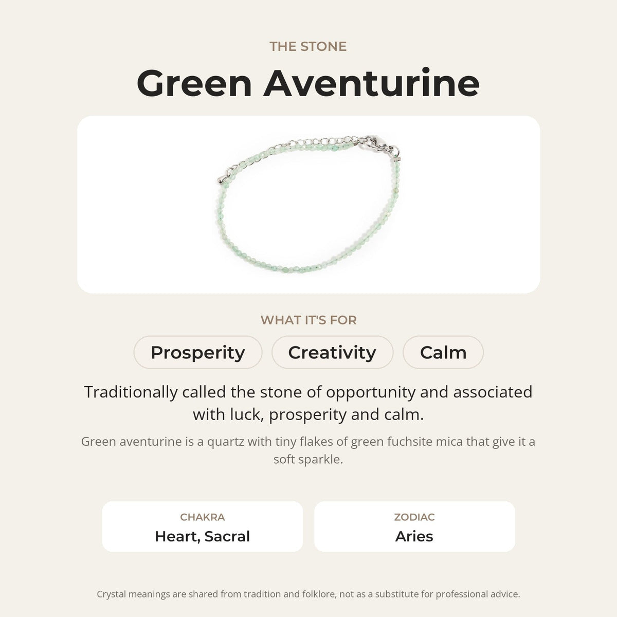 Green Aventurine Bracelet - 2-3mm