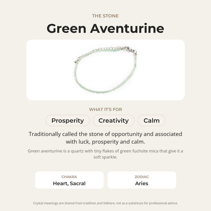 Green Aventurine Bracelet - 2-3mm