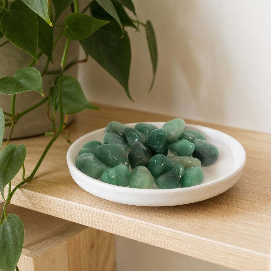 Green Aventurine Tumbled Stones - Brazil
