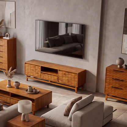 Elara Solid Wood Dresser with 6 Drawers
