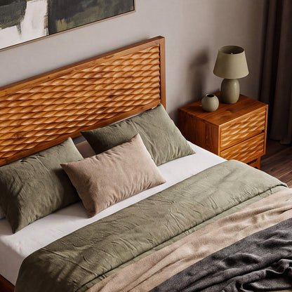 Elara Solid Wood Bed Frame