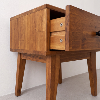 Sofia 1-Drawer Solid Wood Nightstand