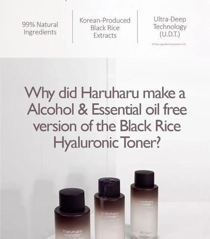 haruharu wonder Black Rice Hyaluronic Toner Free of Alcohol Fragrance 300ml