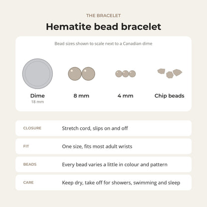 Hematite Bead Bracelet