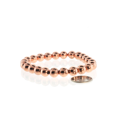 Hematite Electroplated Bead Bracelet (Enhanced)