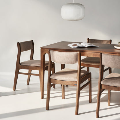 Hobro Natural Rubberwood Dining Chair