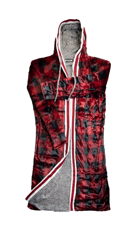 Pook Faux Fur Reversible Housecoat