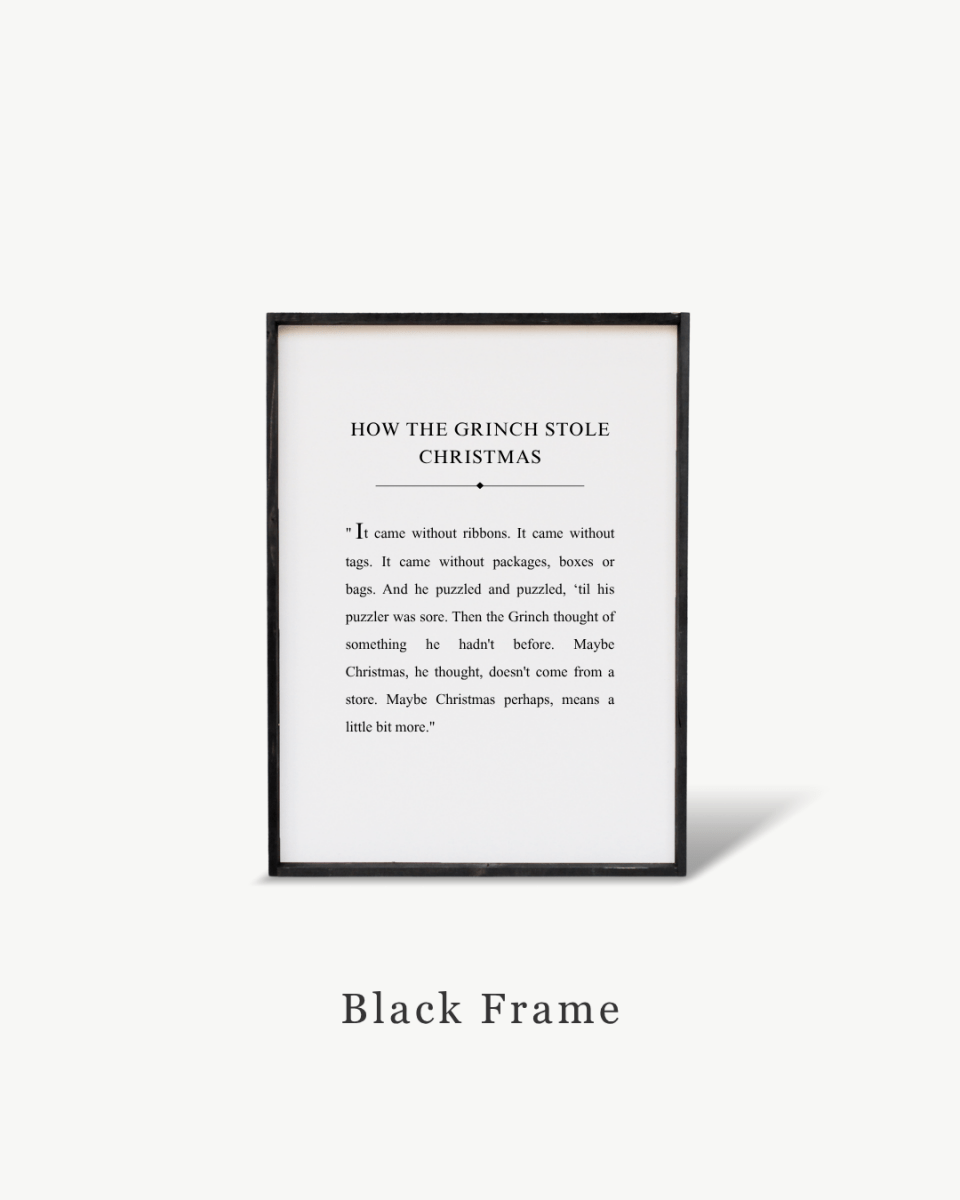 How the Grinch Stole Christmas Framed Print
