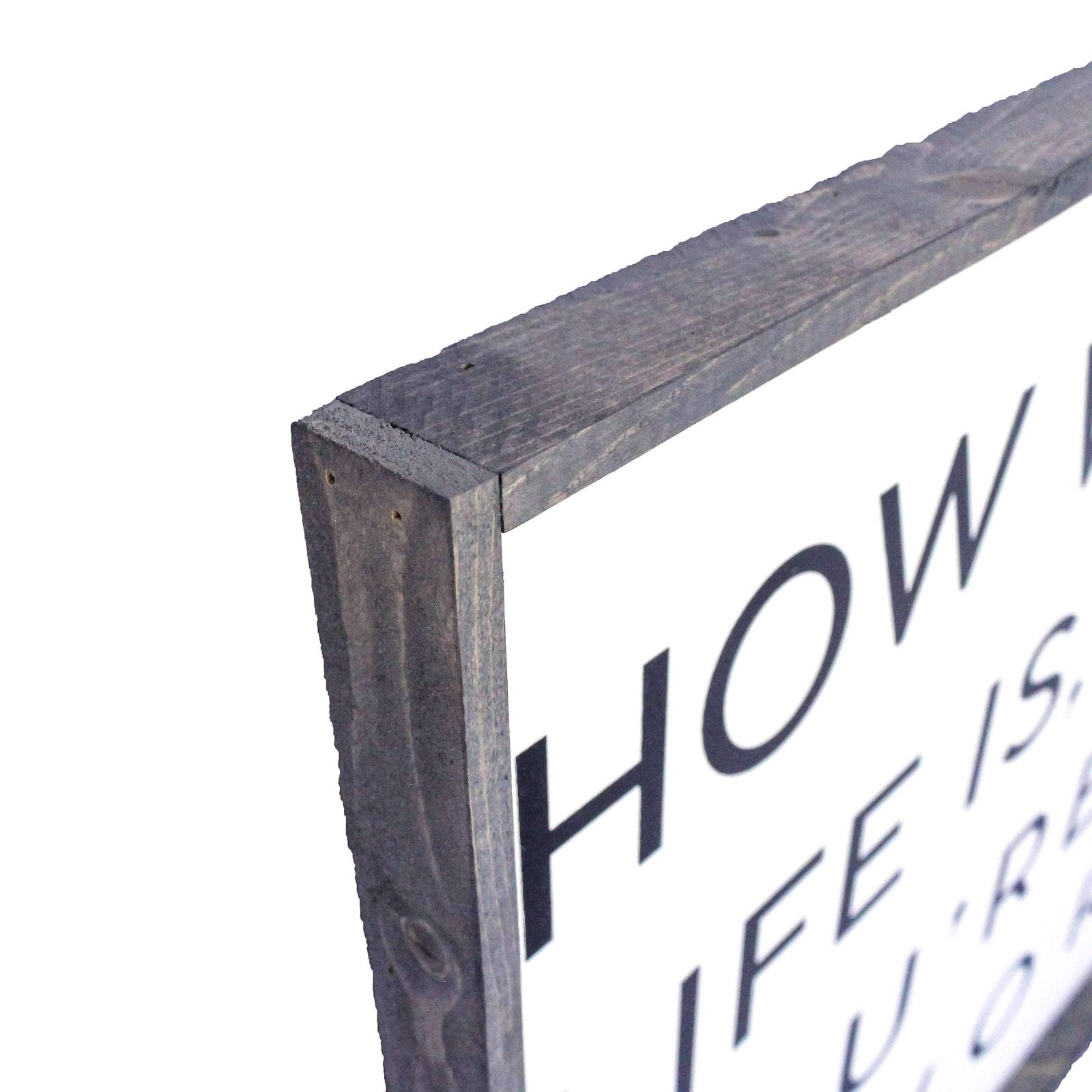 How Wonderful Life Is Now That You're in the World Wood Sign - AURABAGS SHOP
