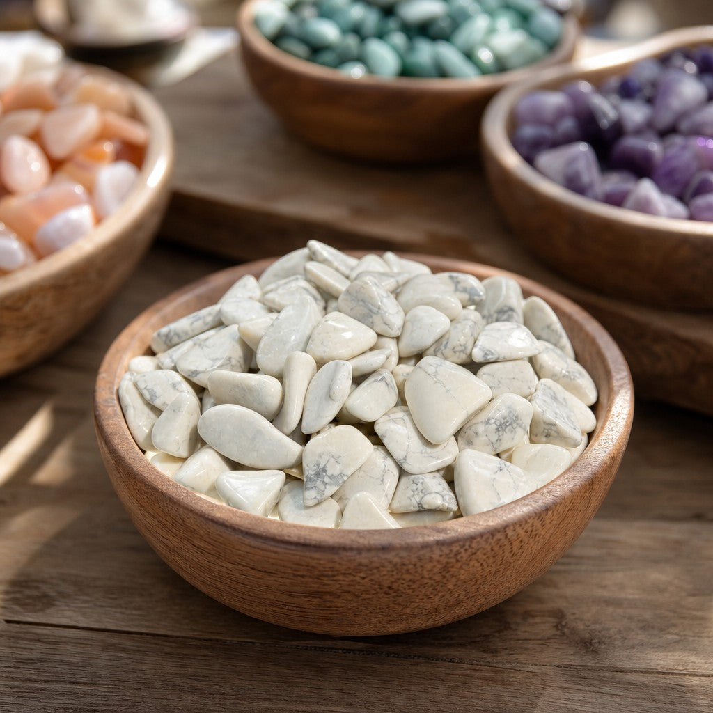 Howlite Magnesite Tumbled Stones