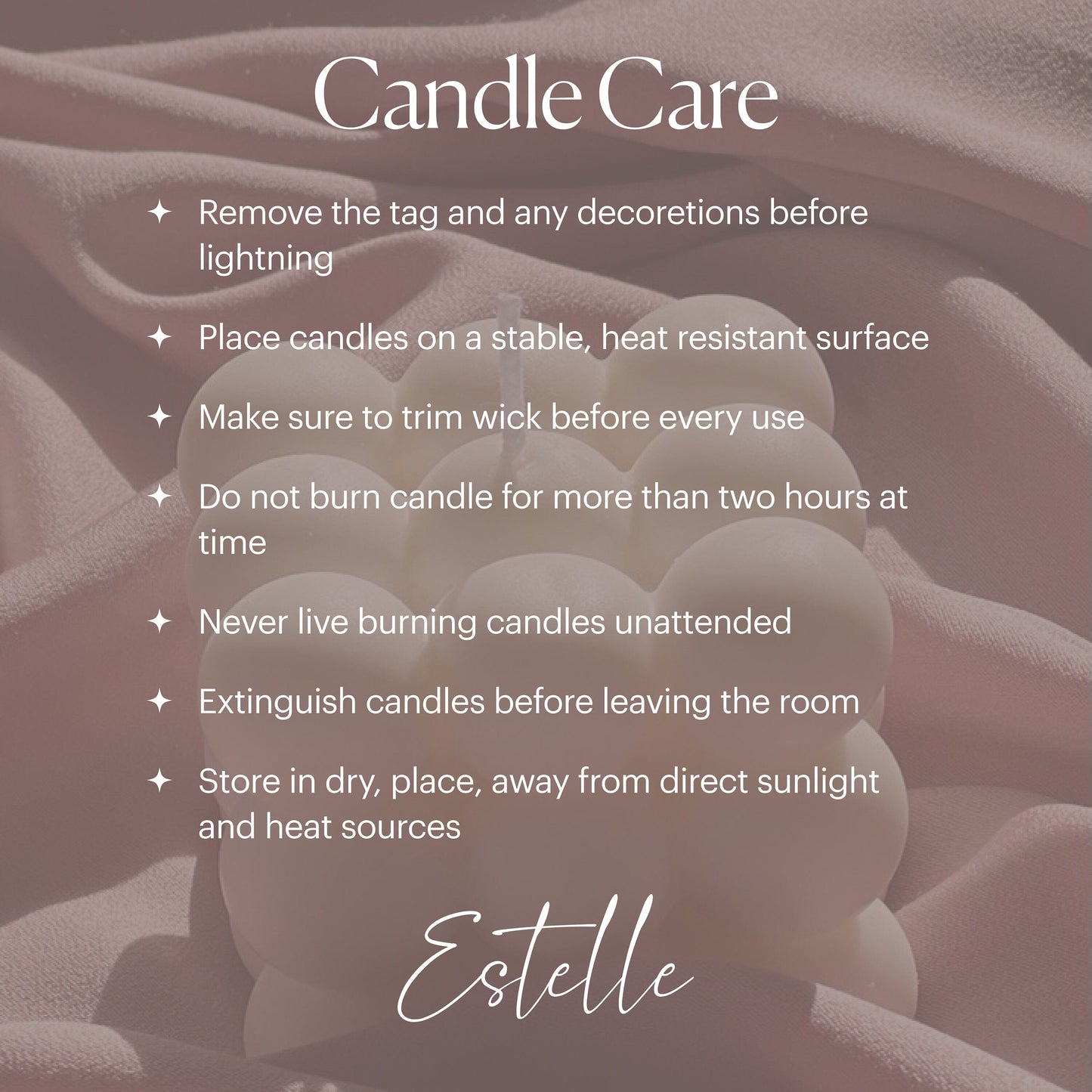 Large Knitted Soy Candle: Twisted Rope Coffee Table Decor