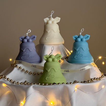 ハンドメイド クリスマスベル ソイキャンドル | ホリデーホームデコレーション