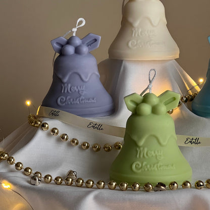 ハンドメイド クリスマスベル ソイキャンドル | ホリデーホームデコレーション