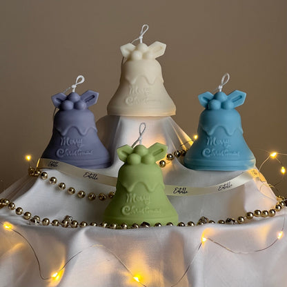 ハンドメイド クリスマスベル ソイキャンドル | ホリデーホームデコレーション