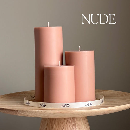 Handmade Soy Wax Pillar Candle: Decorative Candle