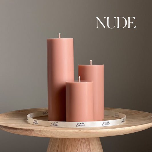 Handmade Soy Wax Pillar Candle | Unscented, Home Decor