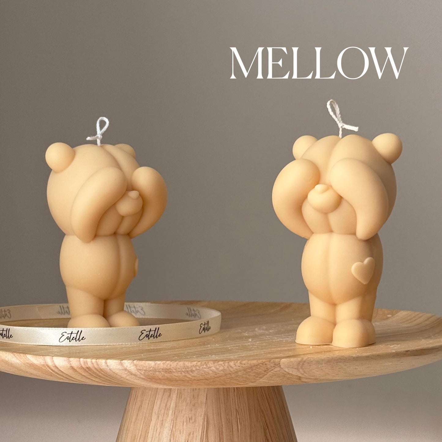 Handmade Soy Bear Candle: Sculptural Home Decor, Animal Lover Gift