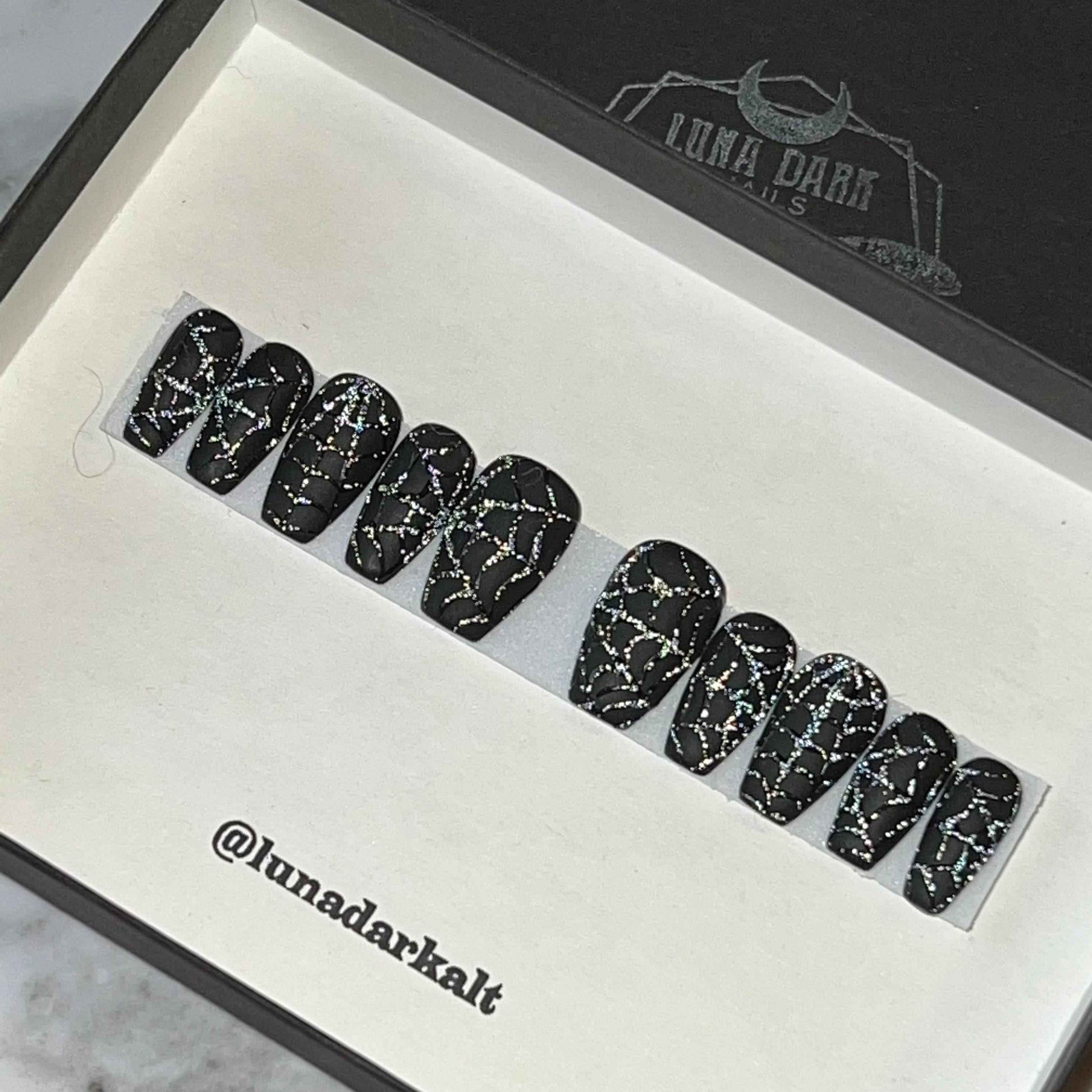 Black On Black: Flash Glitter Webs