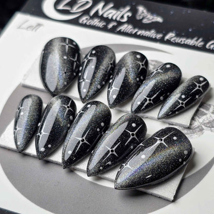 Rainbow Laser Starry Cat Eye