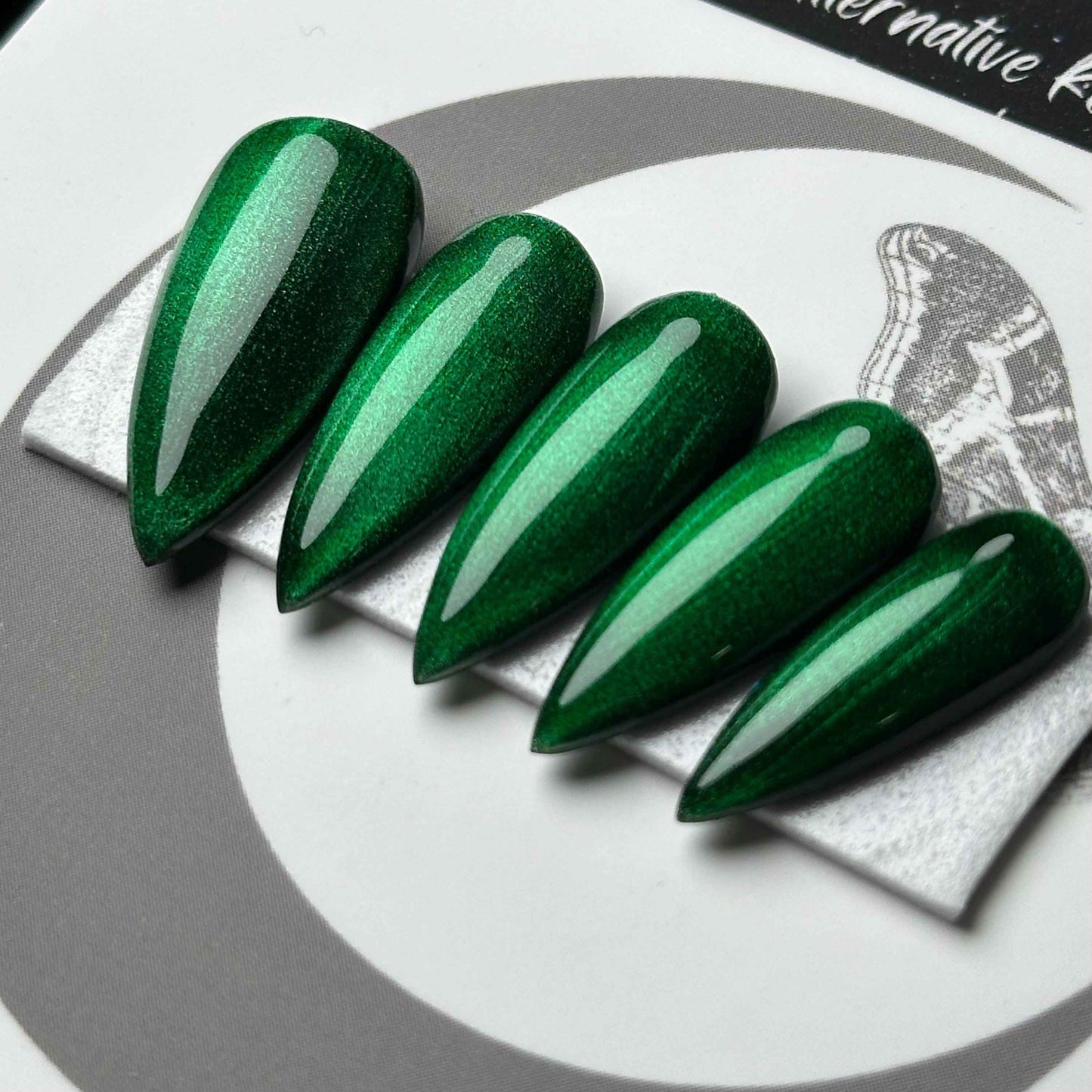Green Christmas Glass