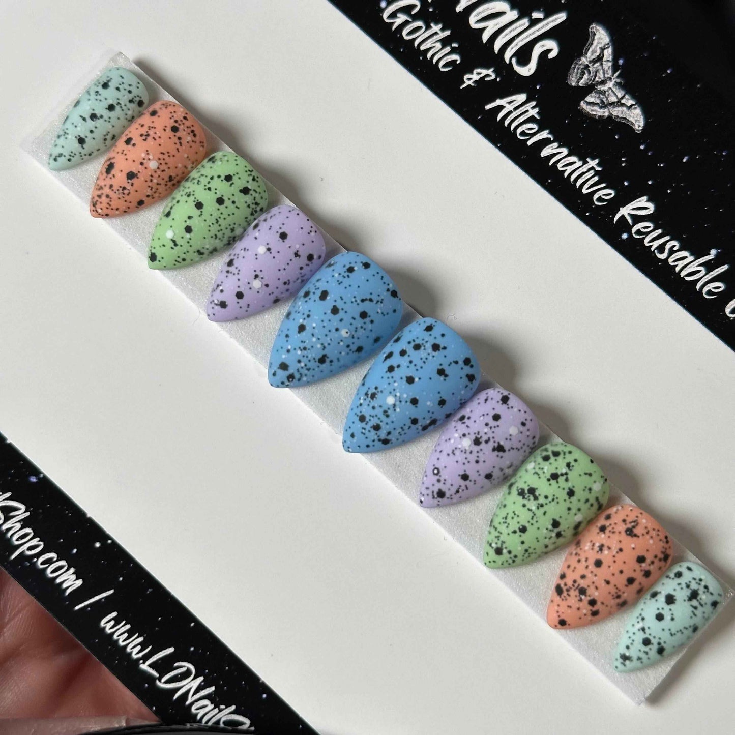 Speckled Eggies Nails