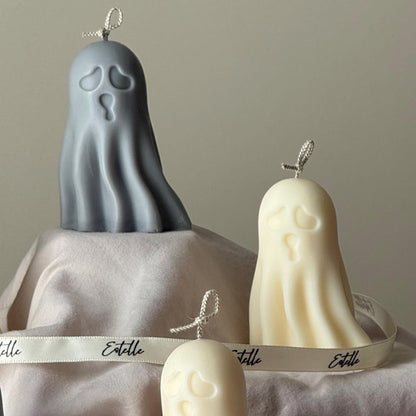 怖い手作りおばけキャンドル：ハロウィーンソイワックスデコレーション