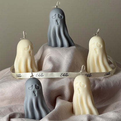 怖い手作りおばけキャンドル：ハロウィーンソイワックスデコレーション